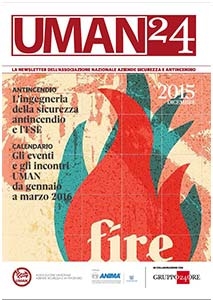 numero di dicembre 2015 di Uman 24, la newsletter dell'associazione nazionale aziende sicurezza e antincendio realizzata in collaborazione con il sole 24 ore
